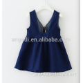 new design Custom baby girls denim dress for summer or autumn season